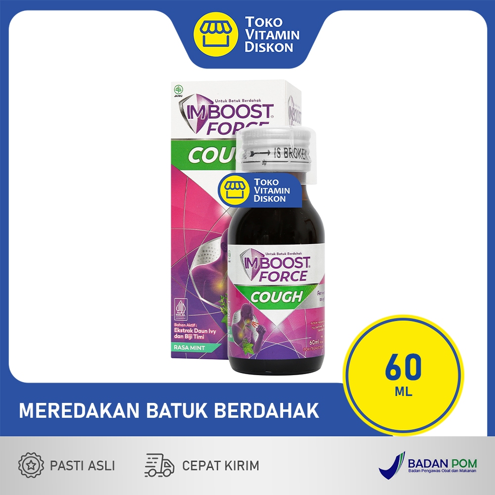 IMBOOST FORCE COUGH | Obat Batuk Dewasa, Batuk Berdahak