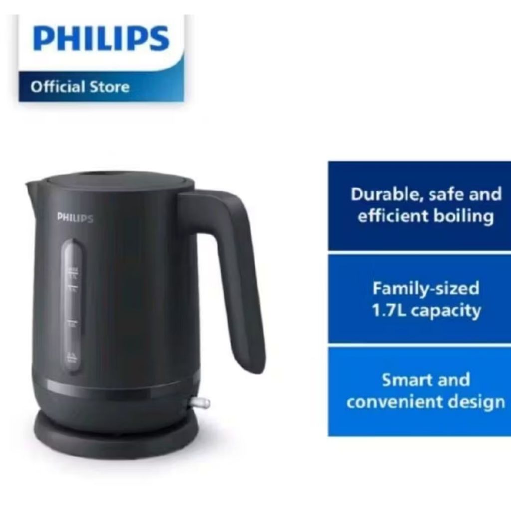 Philips Kettle Teko Listrik HD 9314 Hitam Philips Teko Pemanas Air Listrik 1.7 Liter