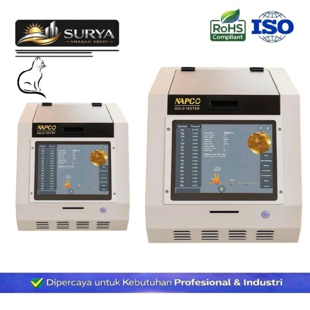 SAA - Alat Ukur Kadar Emas Logam Mulia Perhiasan High Precision NAP 8200E XRF Gold Tester Accurate G