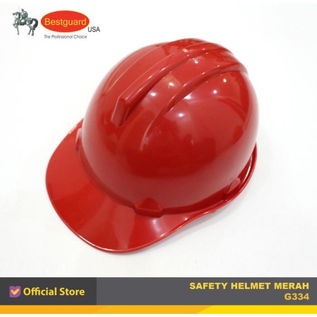 Bestguard Safety Helmet Merah | Helm Proyek Safety