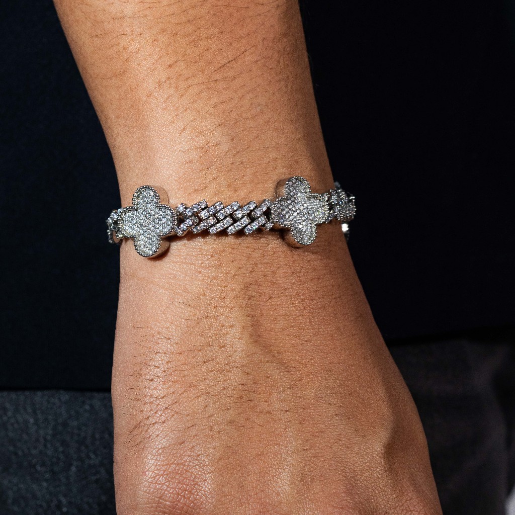 Mispacci - Gelang Clover Iced Out