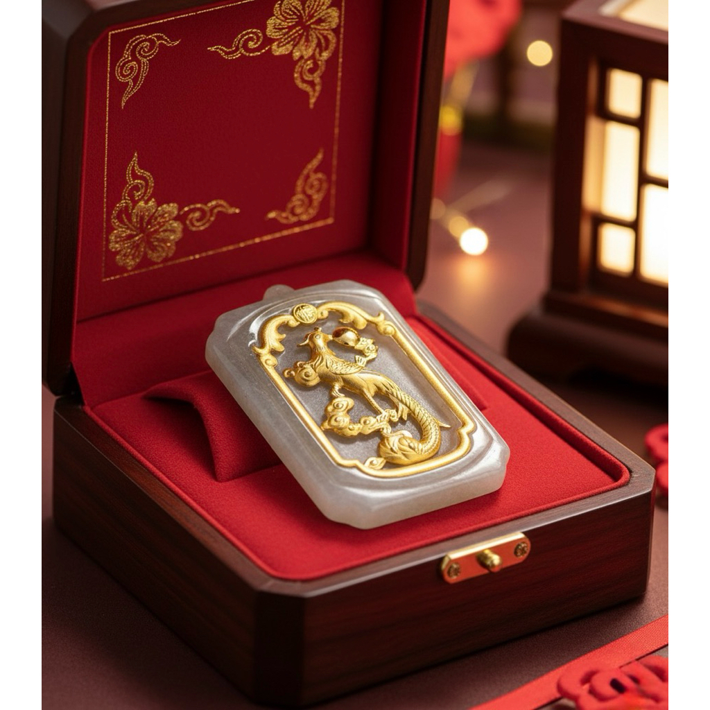 Liontin Giok lapis Emas (code N)