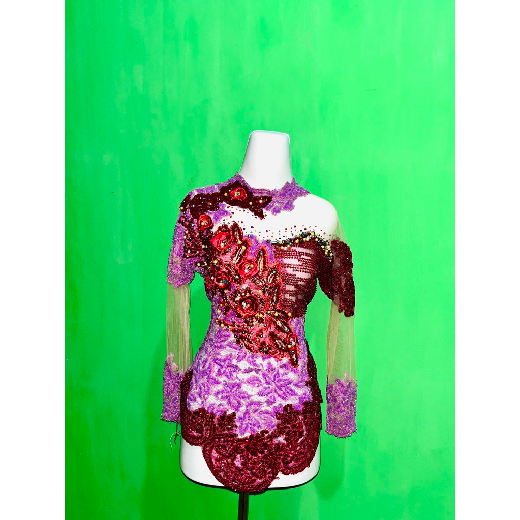 kebaya brokat full payet wanita preloved