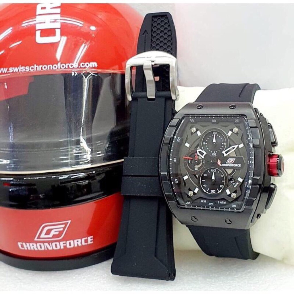 JAM TANGAN PRIA CHRONOFORCE 5329G / CF 5329G / CHRONOFORCE 5329 [FREE TALI KARET]