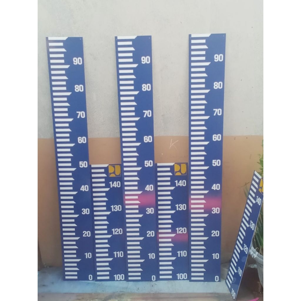 Peil scale atau Peil Schaal 150cm (peilscale PeilSchaal) Alat ukur ketinggian air