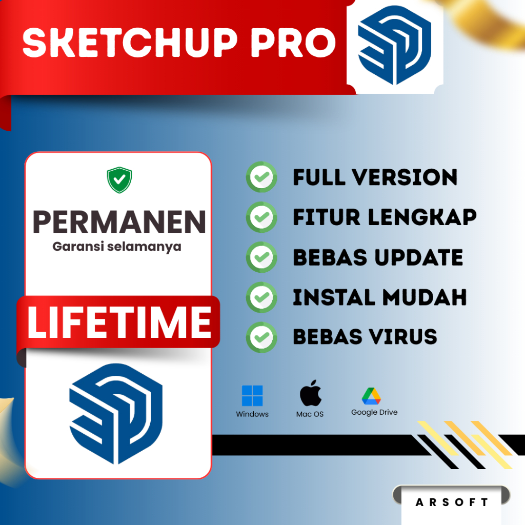 Sketchup Pro 2026 + Vray + Enscape Full Version Original Lifetime + Panduan Instalasi (WIN & MAC)