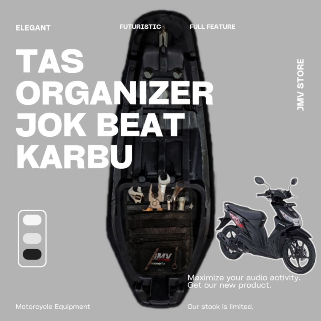 JMV TAS JOK MOTOR BEAT KARBU TAS ORGANIZER JOK MOTOR  AKSESORIS MOTOR TAS PERKAKAS TAS ALAT TAS TOOL
