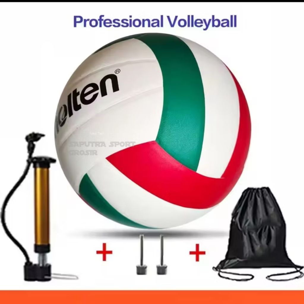 (PROMO GRATIS TAS + POMPA)HALIMASA BOLA VOLI UKURAN 5 STANDAR FIVB-DESAIN ERGONOMIS ANTI SLIP, TAHAN