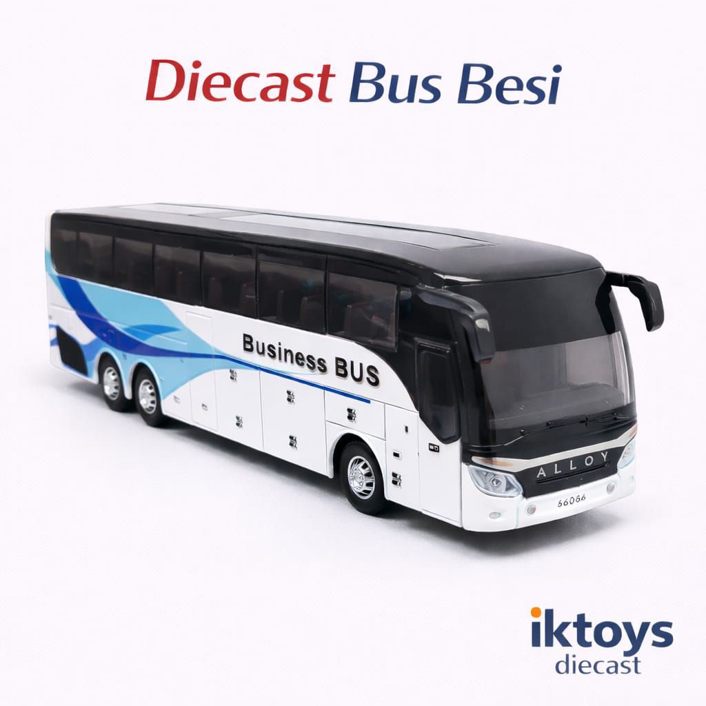 diecast miniatur bus bisnis class bis pariwisata