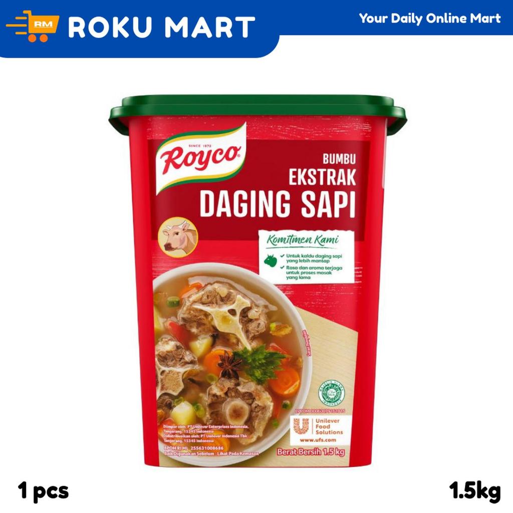 Royco Bumbu Ekstrak Daging Sapi 1.5 Kg / Royco ekstrak daging sapi kemasan jumbo