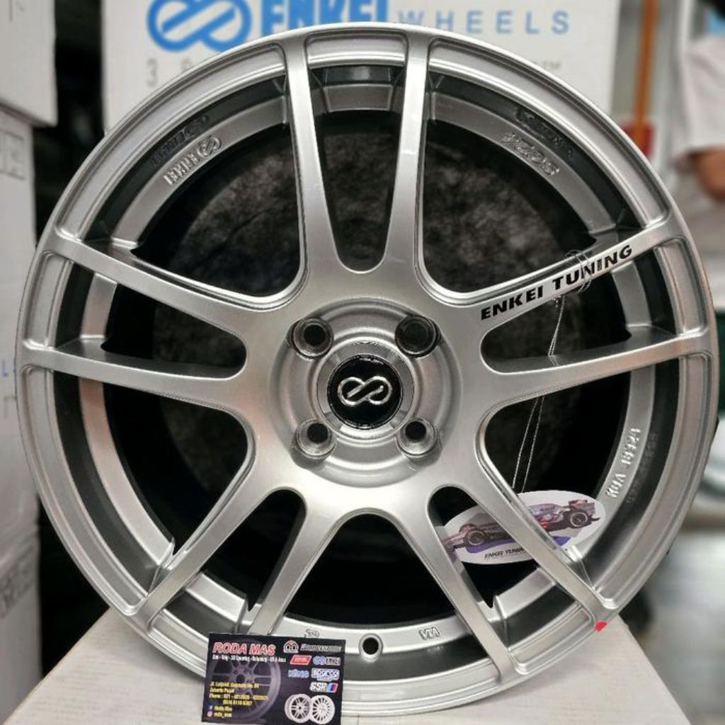Velg ENKEI tuning sc24 ORIGINAL R16x7 pcd4x100 et40 (Velg Atto1, Jazz, Yaris, Rocky, Agya)