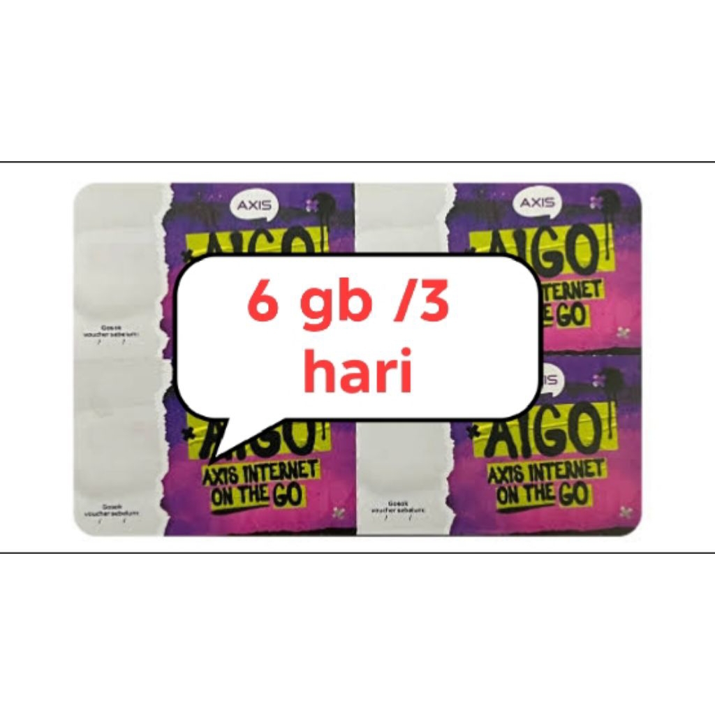 voucher axis 5 gb /2 hari