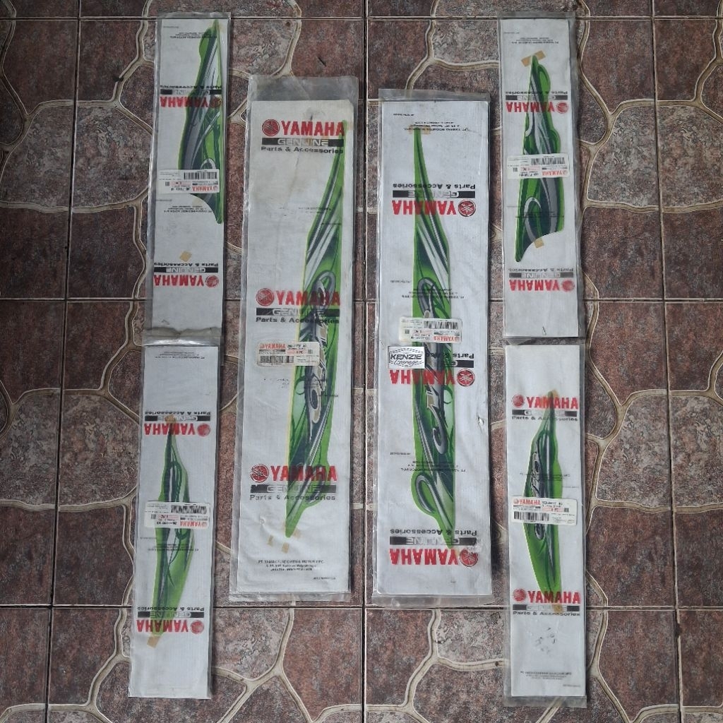 Stiker Striping Yamaha Mio Smile Hijau 2011 Original YGP