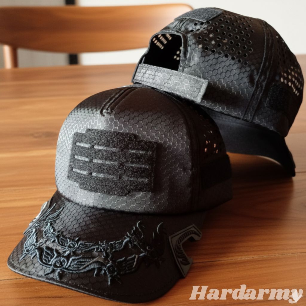 Terbaru| Topi Bordir Pati AU |Topi laser Hitam| Topi Bordir Timbul