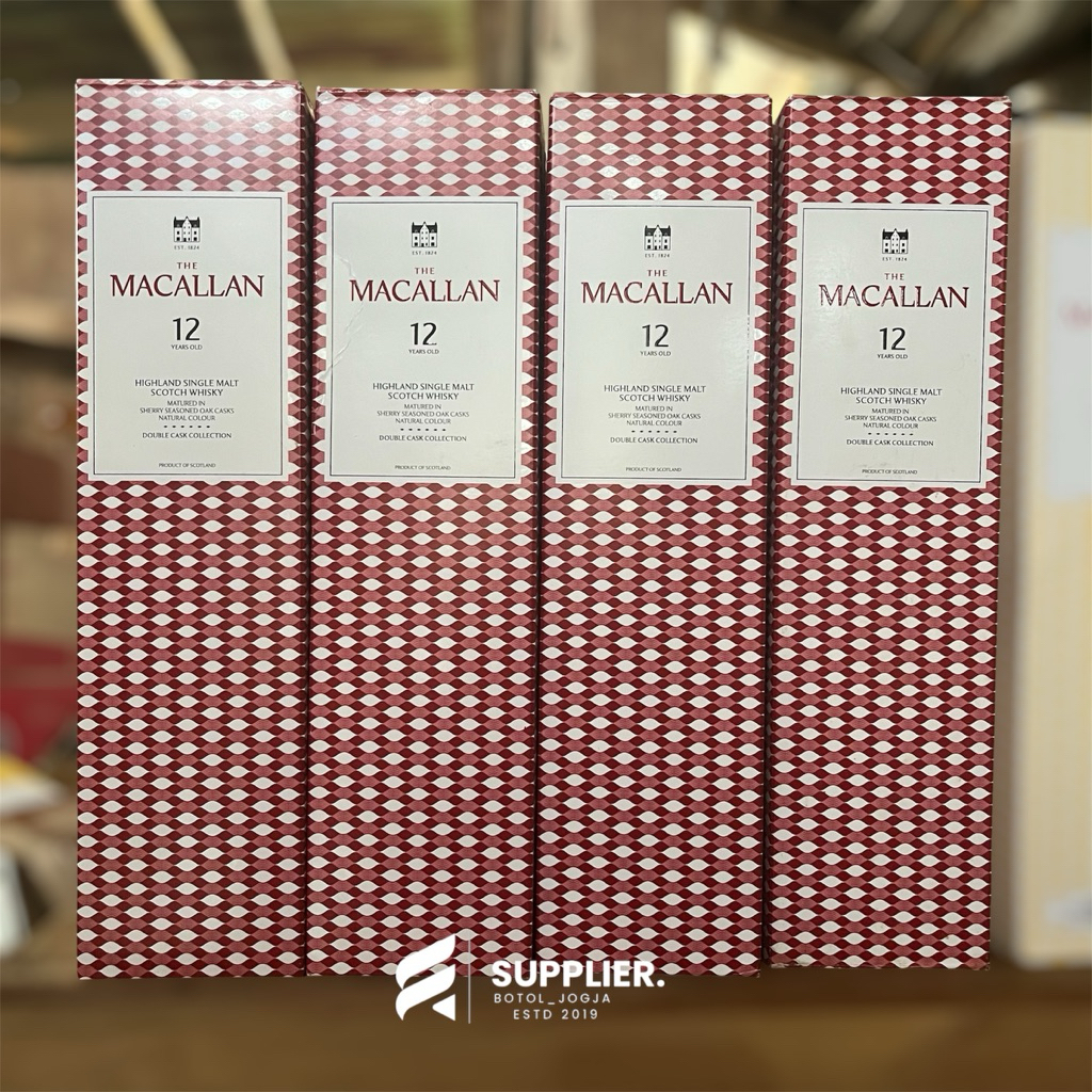 botol kosong botol bekas macallan12 lengkap ori, cocok untuk dekorasi kamar dan pajangan minibar, ko