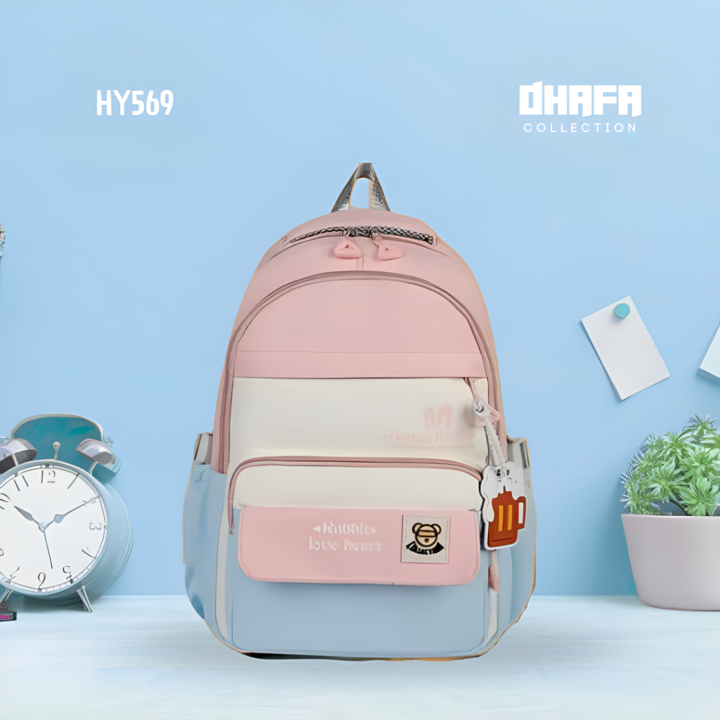 DBC Tas Ransel Premium Korean Style | Tas Sekolah | Tas Wanita |  HY-569