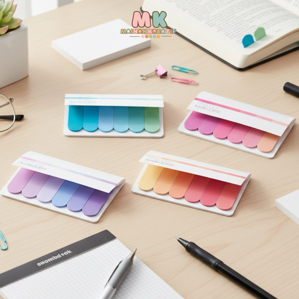 MK617 Guestbook Memo mini Stick note sticky notes polos 6 baris/Stick Notes Page Maker/Guest Book