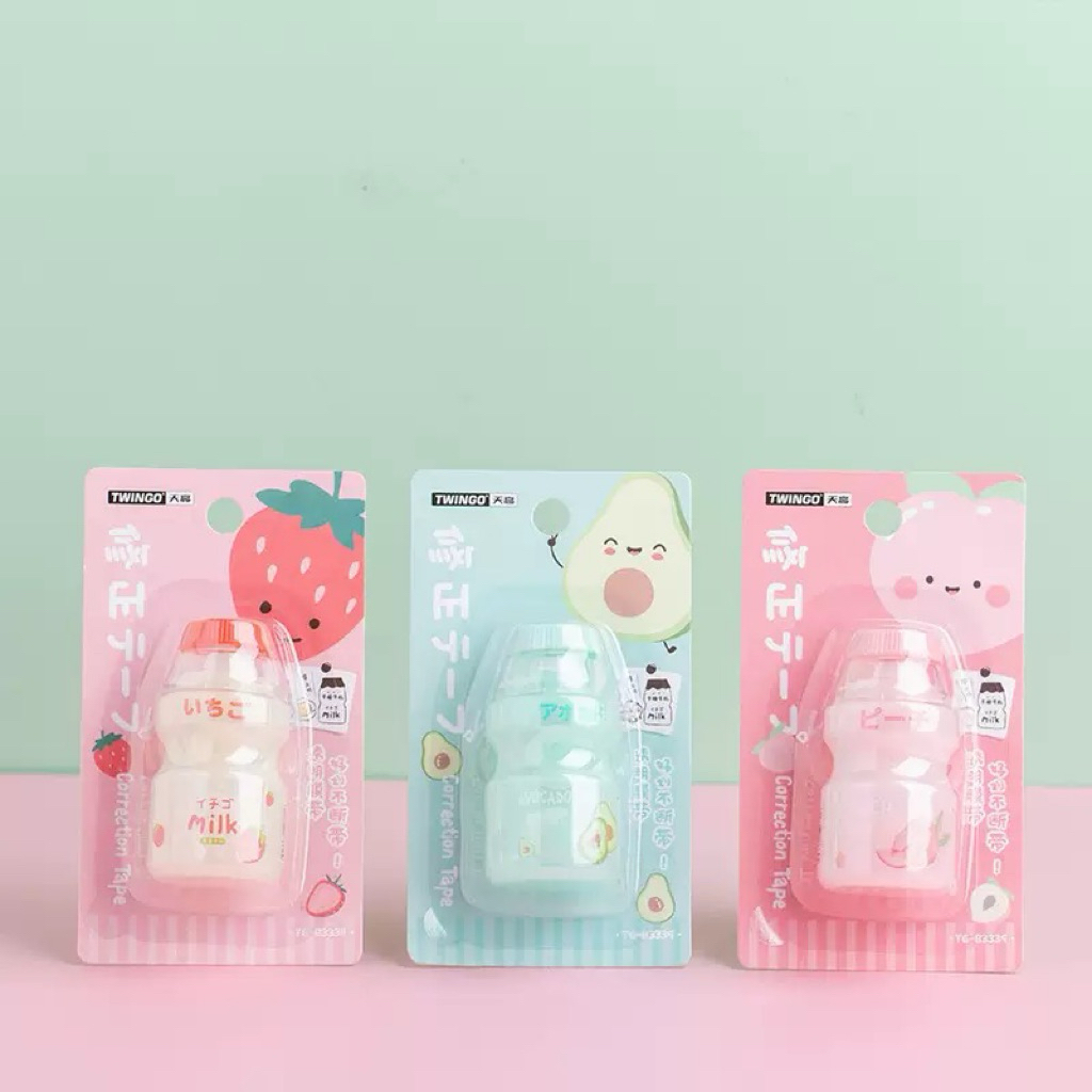 Tip Ex Yakult / Tip Ex Kertas Aestetik / Tip Ex Unik / Barang Lucu Aesthetic Sekolah
