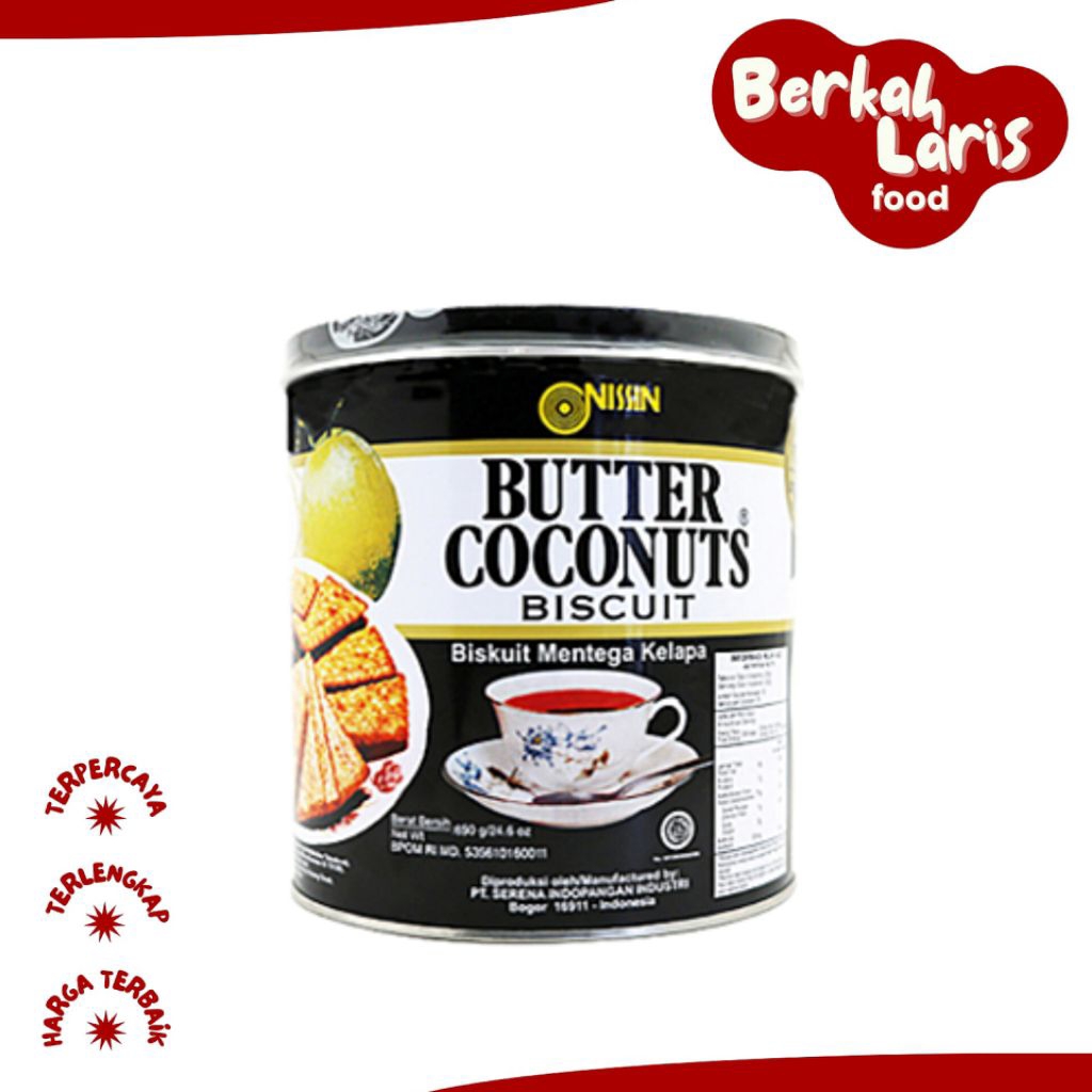 Nissin Biskuit Mentega Kelapa Kaleng Lebaran 650 gr