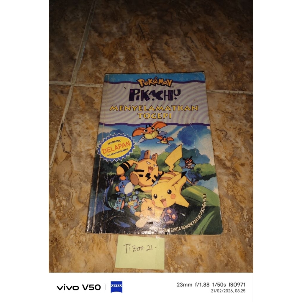 Buku Pokemon pikachu Menyelamatkan Togepi