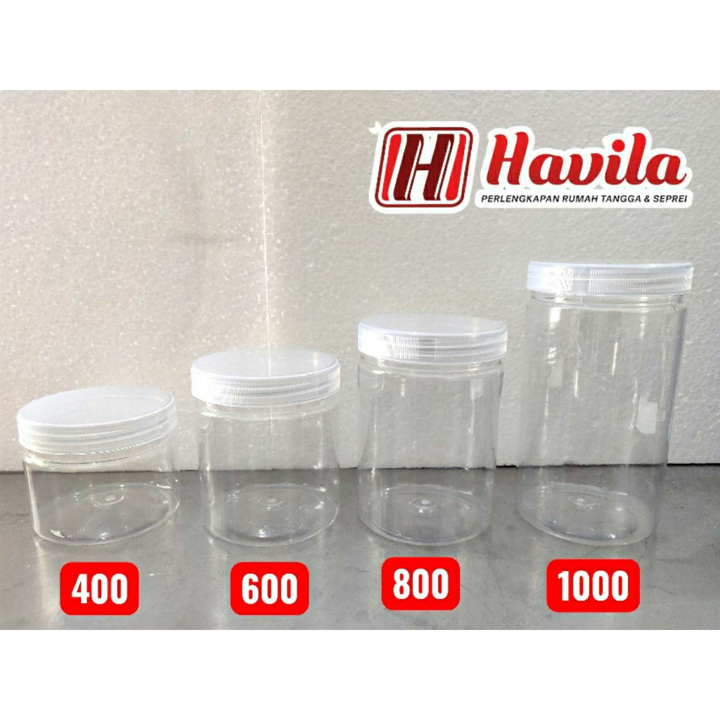 Toples Tabung Cylinder Plastik 400 ml 600 ml 800 ml 100 ml Delipack