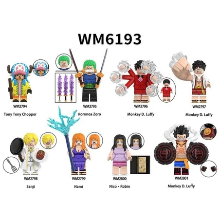 Action Figure One Piece Tonny chopper,Roronoa,Sanji,D.lutfy(6193)