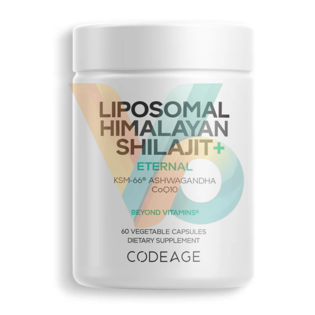 Codeage Liposomal Himalayan Shilajit+ 500mg Ashwagandha 300mg Root Extract KSM 66 COQ10 100mg