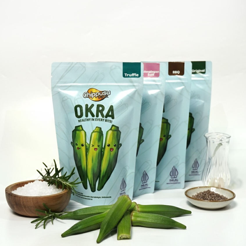 Chippusu - Keripik Okra Pouch | Snack Sehat Sayur Organik
