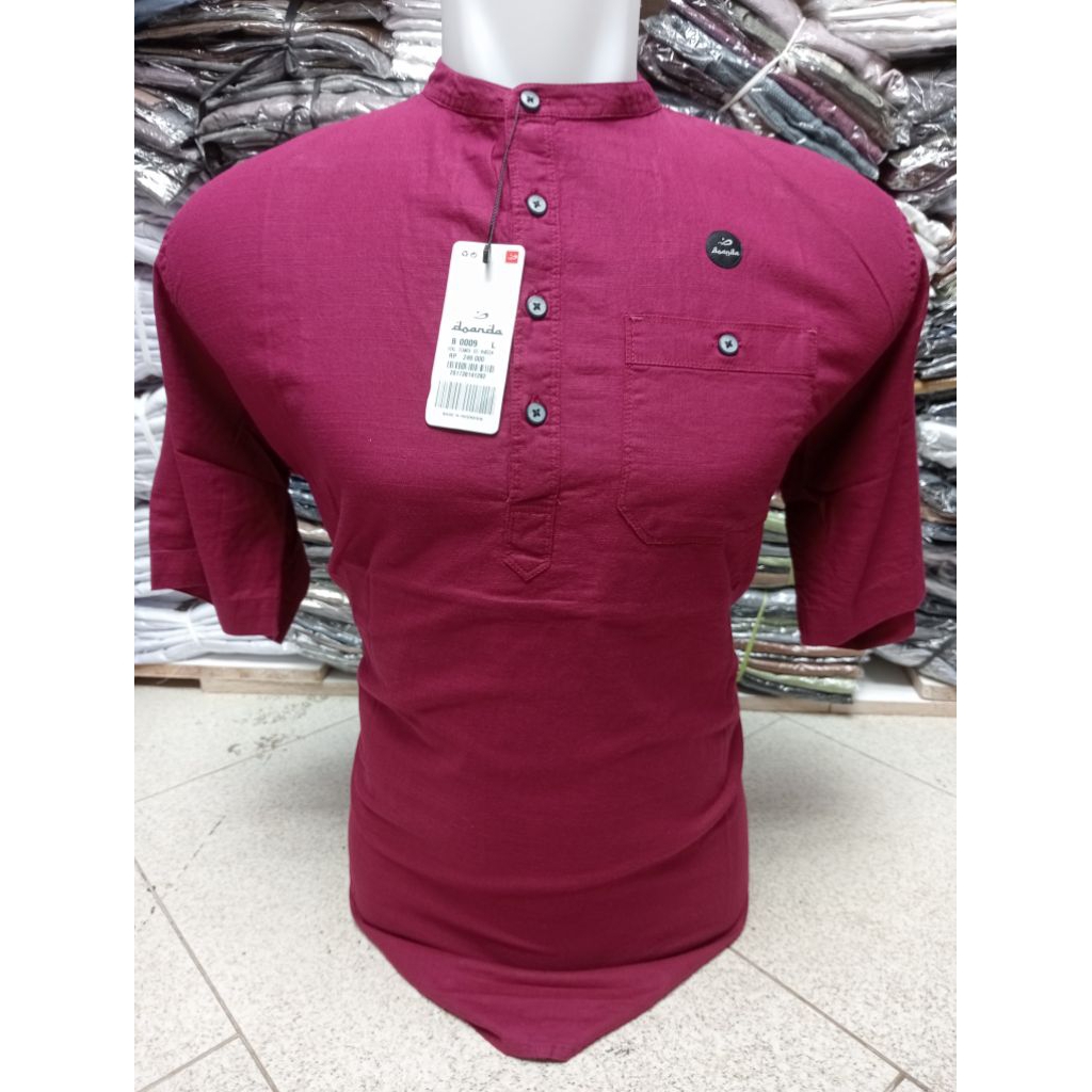 YAKIN STORE 1986-Kurta lengan pendek-koko kancing setengah original-kemko pria dewasa premium import