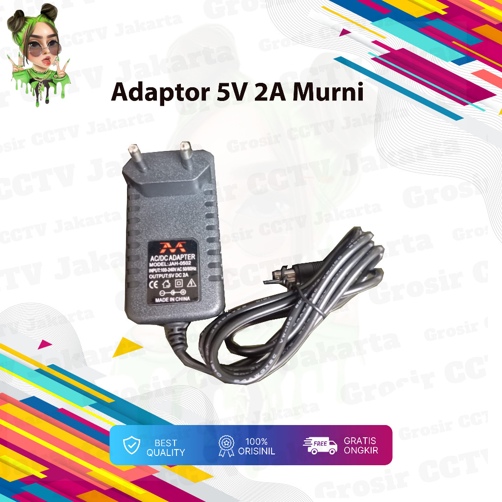 Adaptor 5V 2A / 2A 5V  Murni - High quality