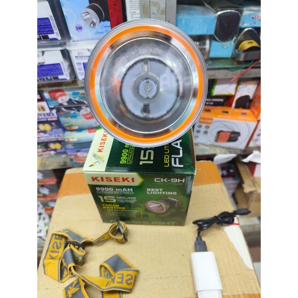 KISEKI CK-9H ORIGINAL SENTER KEPALA KISEKI 200W / HEADLAMP KISEKI  200W CAHAYA PUTIH TERANG / MODEL 