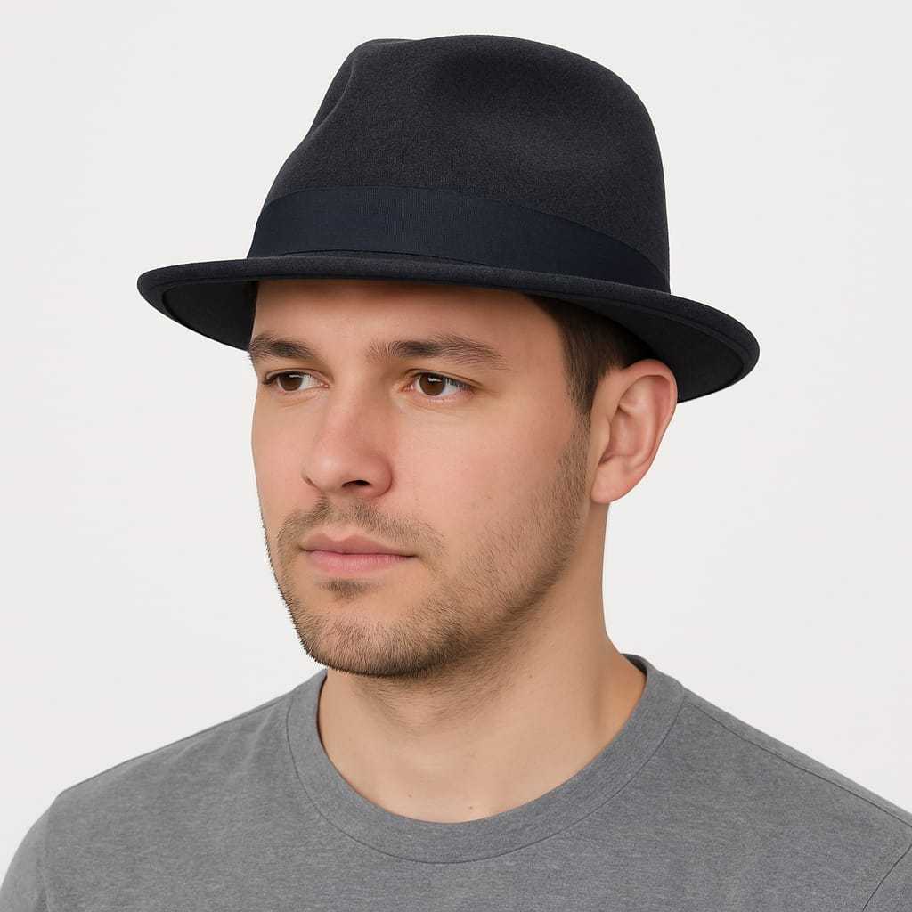 Topi Fedora Pria Laken Unisex Topi Fedora Hat Dewasa Premium