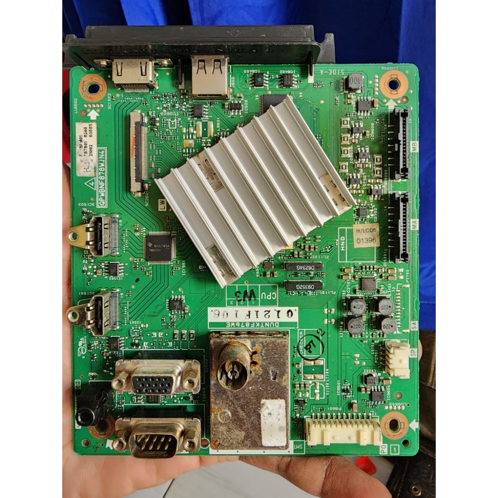 MAINBOARD TV SHARP QPWBNE878WJN4 ORIGINAL COPOTAN – SUPPORT 24/32/40 INCH – NORMAL TESTED