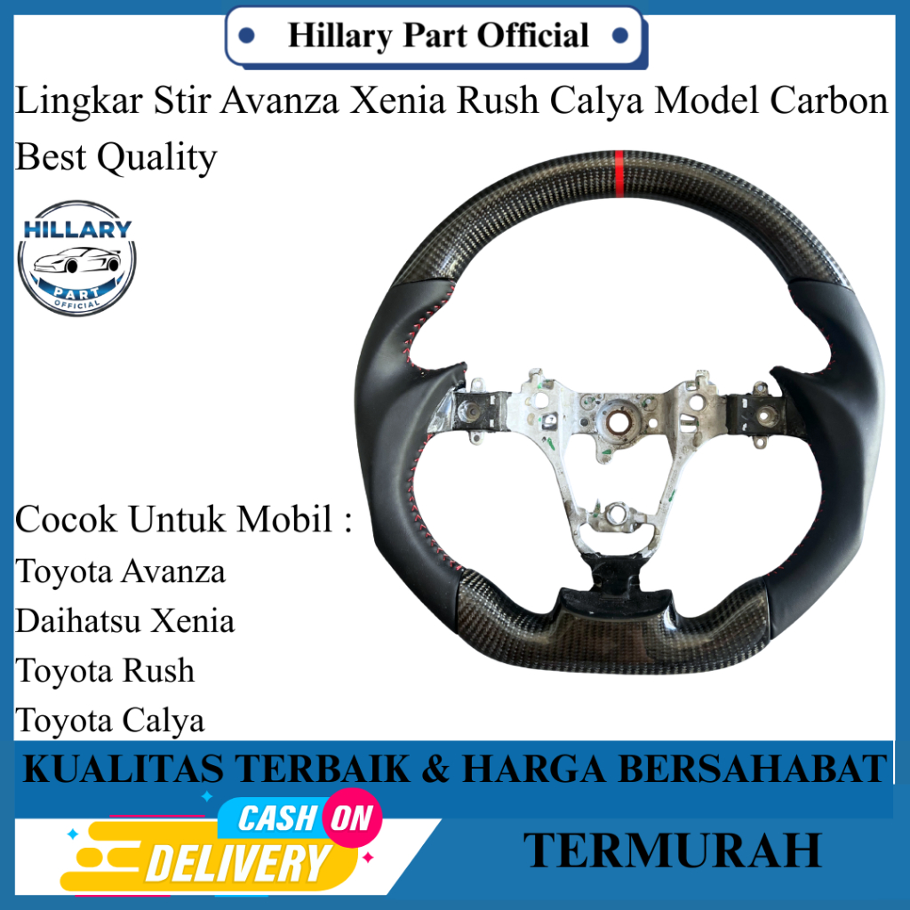 Lingkar Stir Avanza Xenia Rush Calya 2016 - 2021 Model Carbon