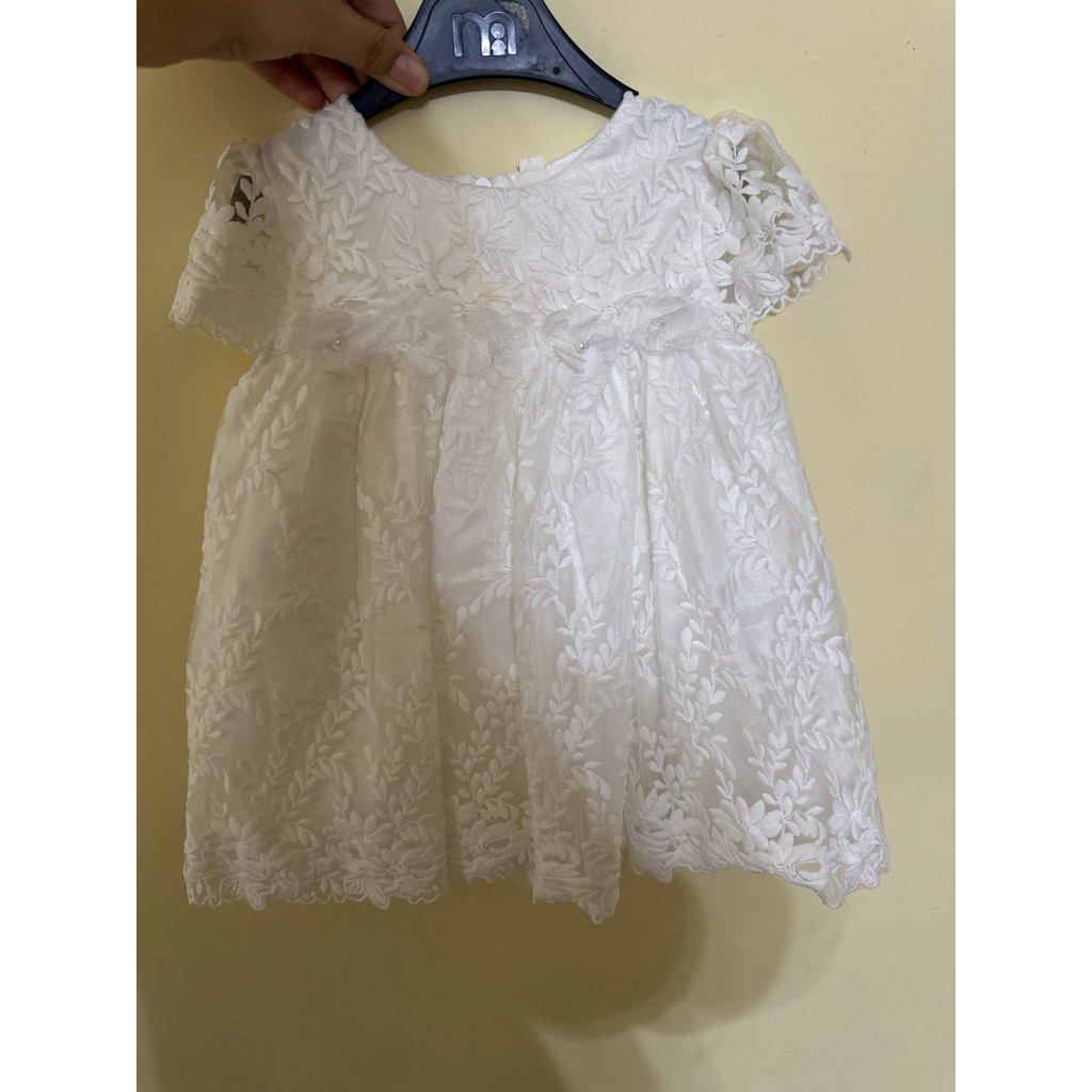 dress anak putih preloved