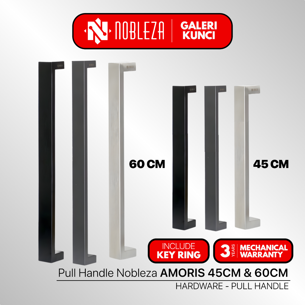 NOBLEZA Pull Handle / Handle Pintu Tarung Pintu Kupu Kupu Ukuran 45cm & 60cm - AMORIS