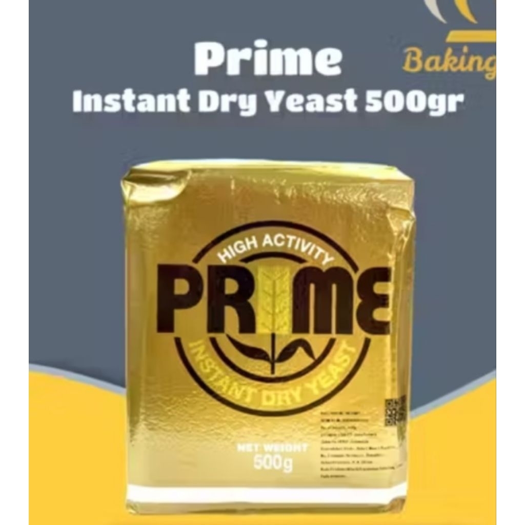 Prime Instant Dry Yeast / Prime Ragi Kering Instan 500gr