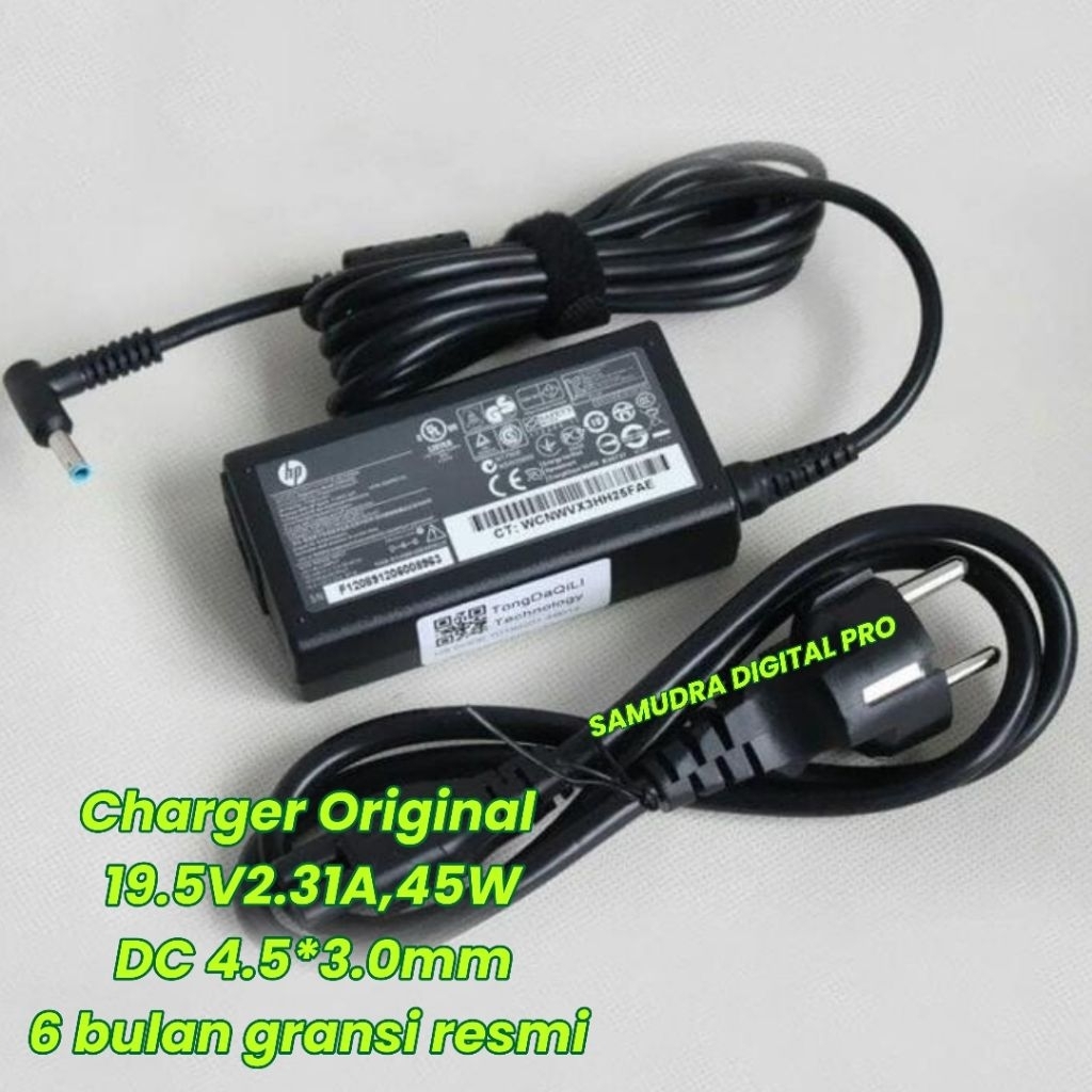 Adaptor/Charger Laptop hp 15-cw1012na hp 15s-du3577TU 19.5V2.31A original