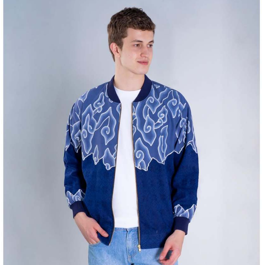 BATIK TRUSMI Jaket Batik Ekslusif Motif Mega Mendung Tulis Premium Birawa PK