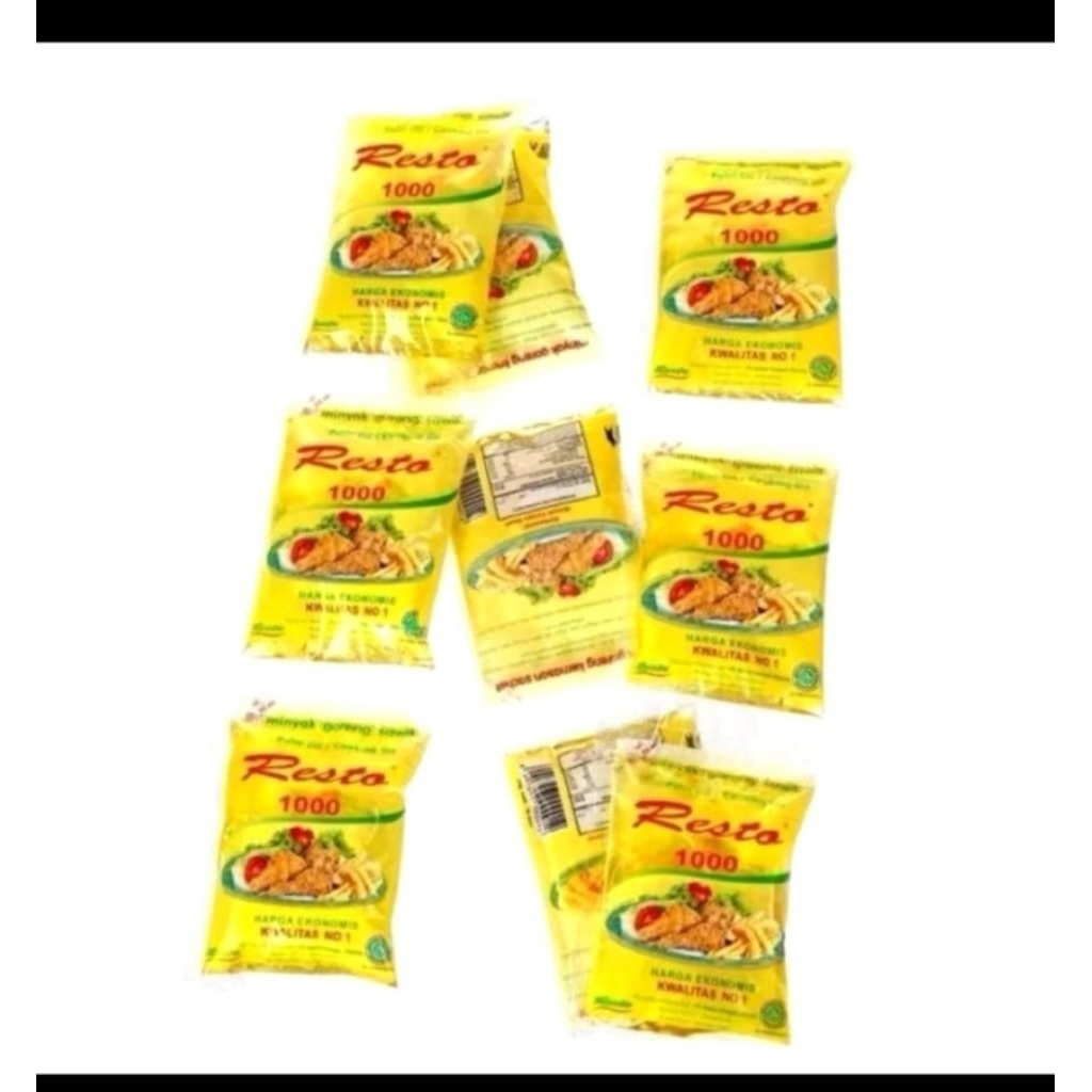 Minyak goreng resto saset 10 renceng isi 60 ml,renceng ekonomis