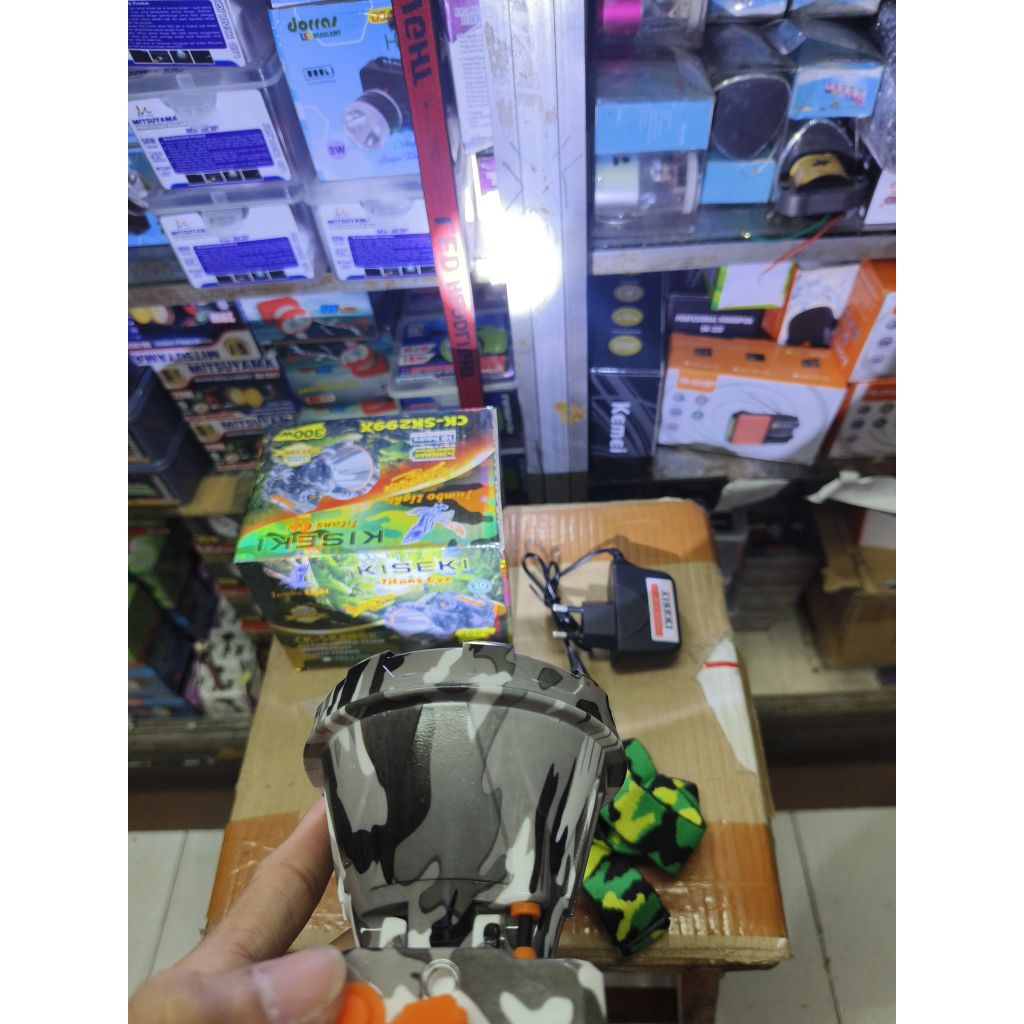 Senter Kepala Kiseki CK-SK299X Loreng King 300Wat model baru