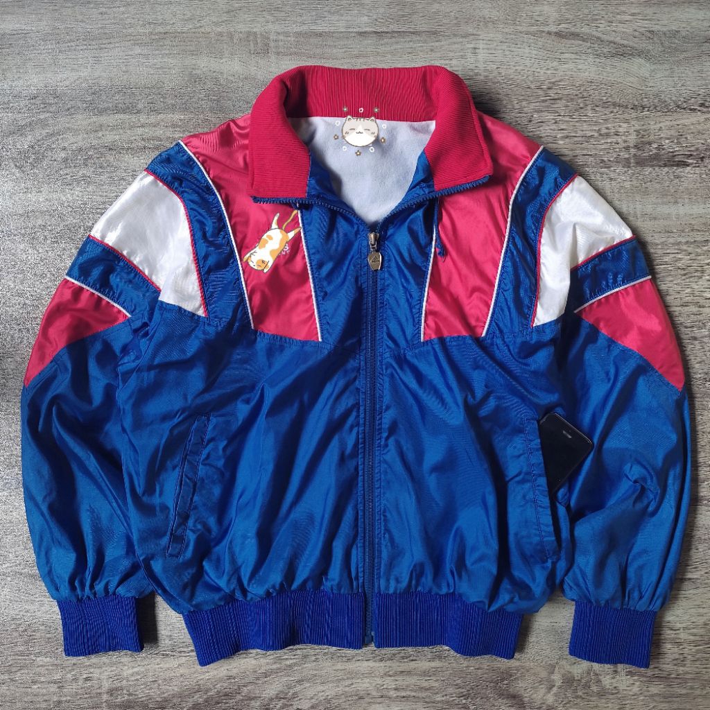 Tracksuit Tracktop Windbreaker Color block Jacket Vintage