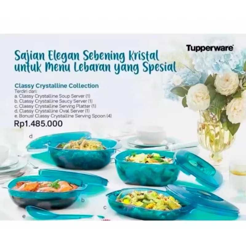 Tupperware Classy Crystalline Serving Set