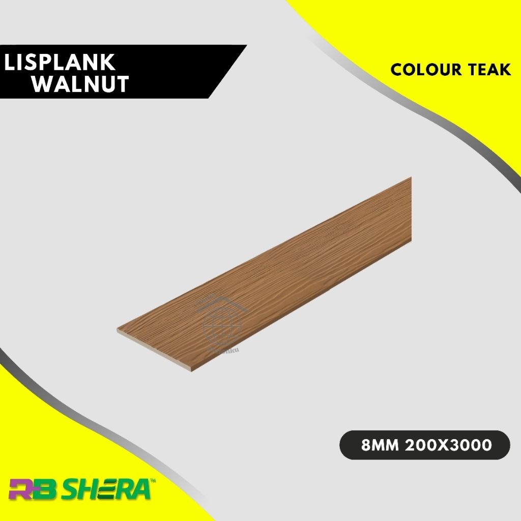 Lisplank shera walnut / lisplank kayu warna / lisplank GRC / lisplang / lisplang GRC / shera plank w