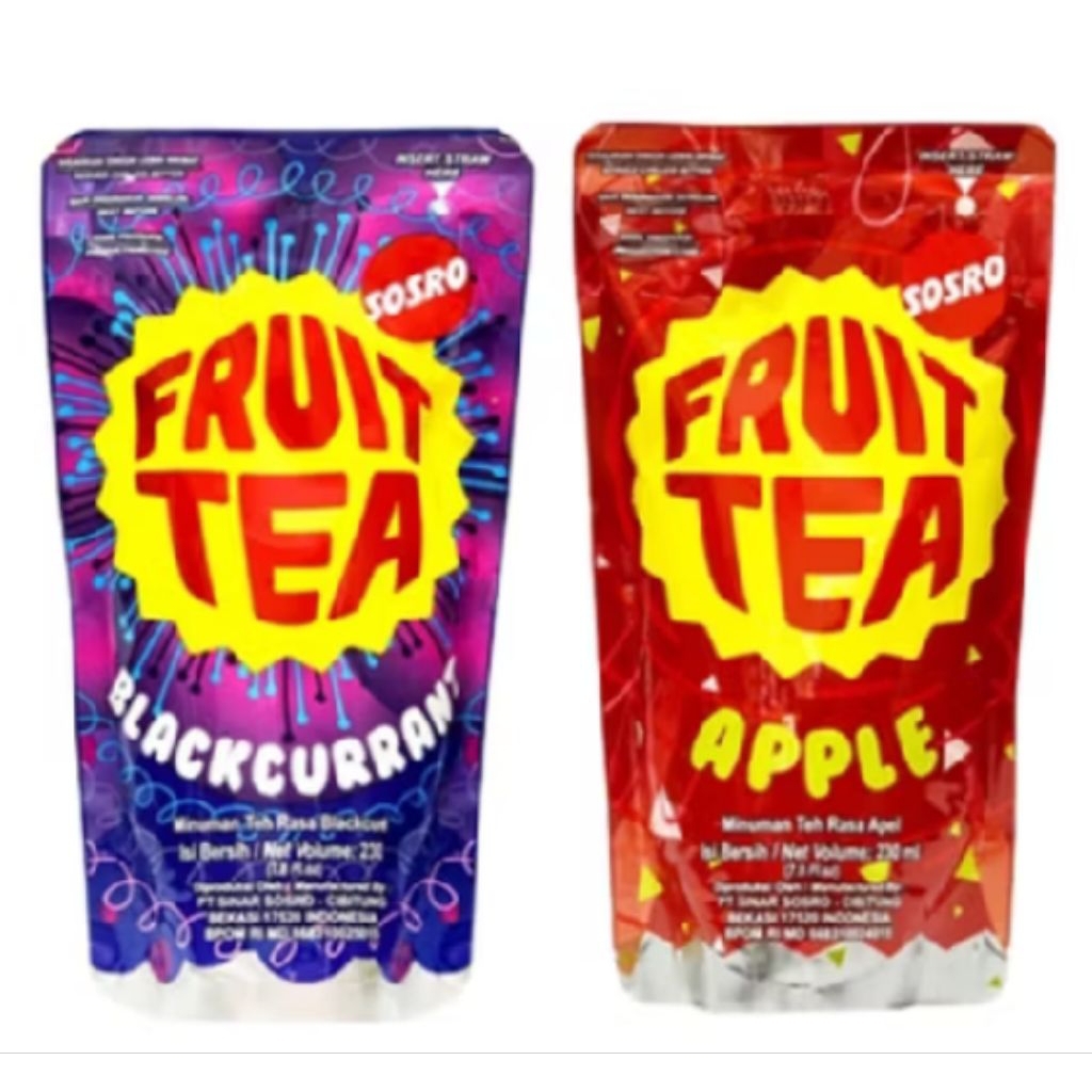 FRUIT TEA DUS KARTON KARDUS POUCH 200ml isi 24