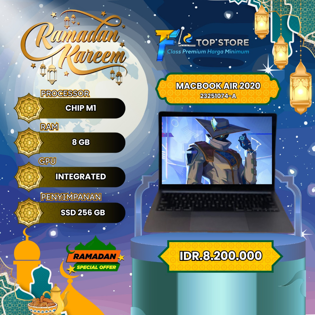 MACBOOK AIR 13" M1 RAM 8/256GB 2020-IBOX