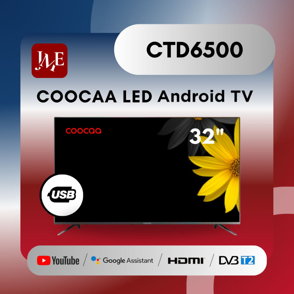 COOCAA 32CTD6500 LED Android 11 Smart TV [32 Inch] - Garansi Resmi