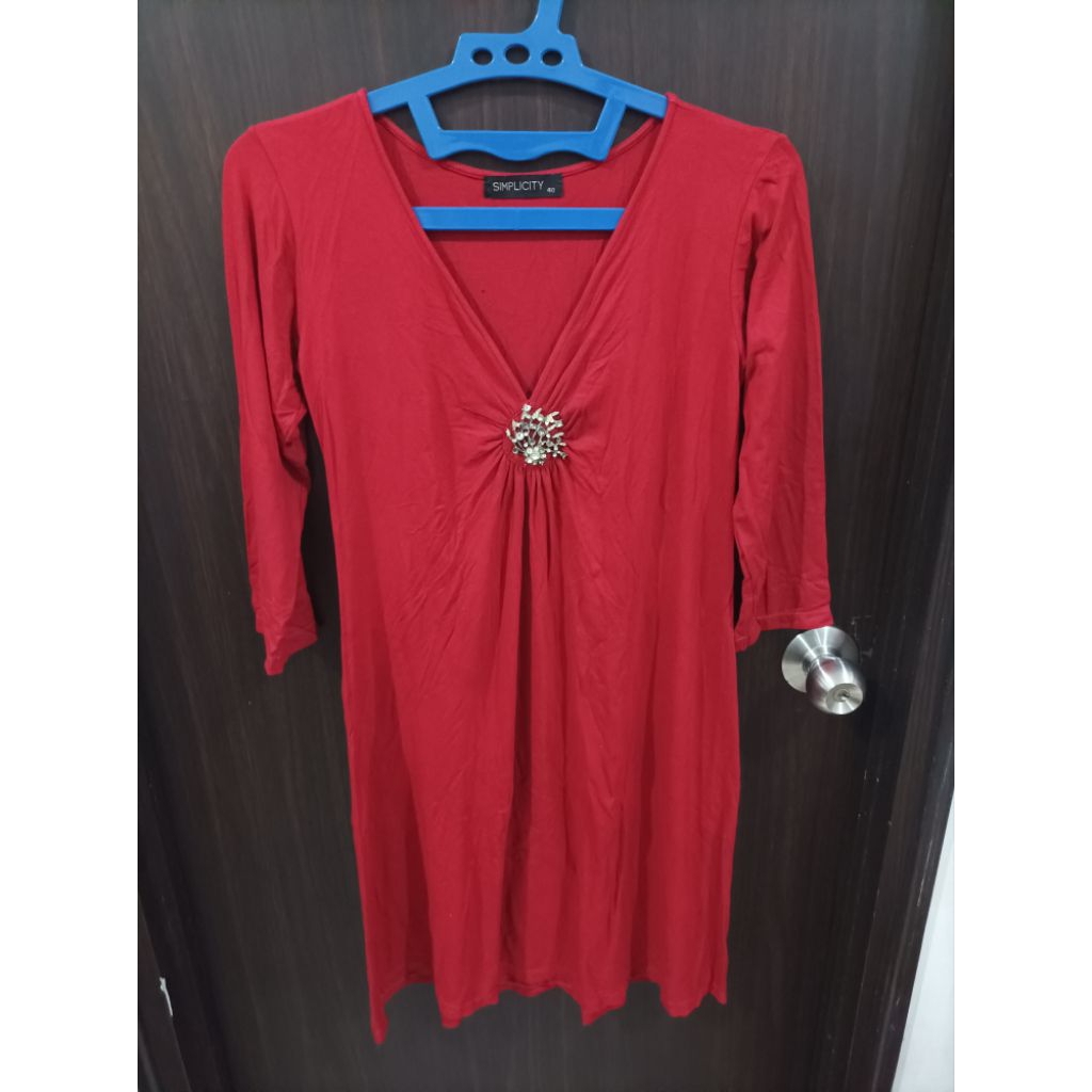 preloved dress merah s1mpl1city