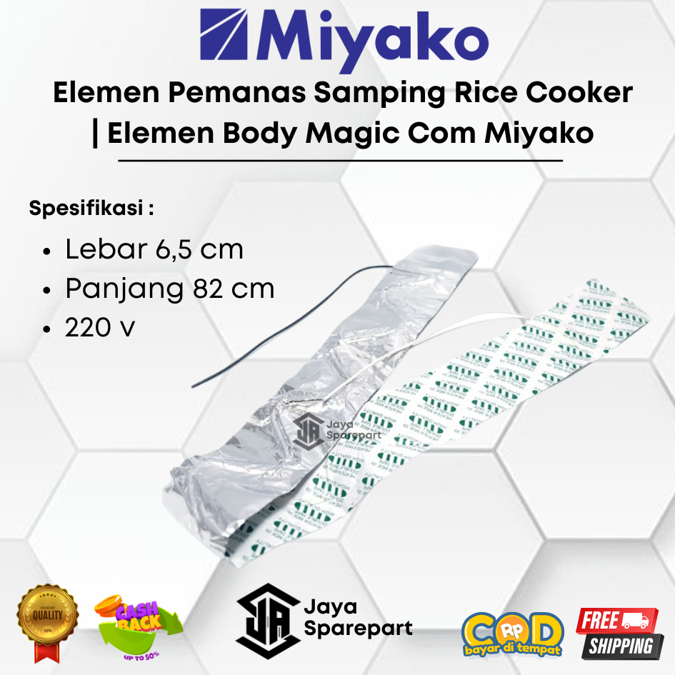 Elemen Pemanas Samping Rice Cooker | Elemen Body Magic Com Miyako