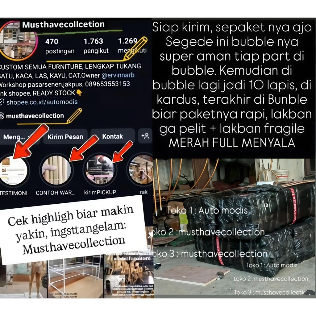 SULING TEMBOK BOR DINDING EMAS GANTUNGAN HOOK TEMPELAN GAWANG BAJU EMAS CUSTOM STANDING MIRROR KAITA